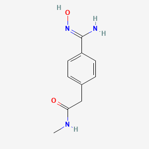 2-[4-(N'-hydroxycarbamimidoyl)phenyl]-N-methylacetamide