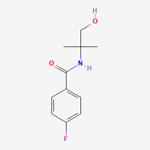 4-fluoro-N-(2-hydroxy-1,1-dimethylethyl)benzamide