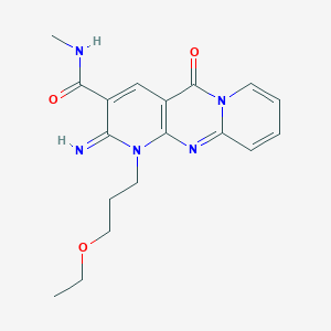 1-(3-ethoxypropyl)-2-imino-N-methyl-5-oxo-2,5-dihydro-1H-dipyrido[1,2-a:2',3'-d]pyrimidine-3-carboxamide