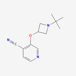 3-[(1-Tert-butylazetidin-3-yl)oxy]pyridine-4-carbonitrile