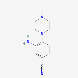 3-Amino-4-(4-methylpiperazin-1-yl)benzonitrile