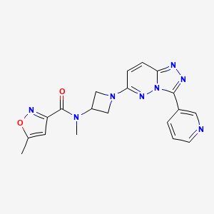 N,5-Dimethyl-N-[1-(3-pyridin-3-yl-[1,2,4]triazolo[4,3-b]pyridazin-6-yl)azetidin-3-yl]-1,2-oxazole-3-carboxamide