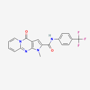 1-methyl-4-oxo-N-(4-(trifluoromethyl)phenyl)-1,4-dihydropyrido[1,2-a]pyrrolo[2,3-d]pyrimidine-2-carboxamide