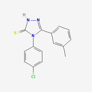 4-(4-chlorophenyl)-5-(3-methylphenyl)-4H-1,2,4-triazole-3-thiol