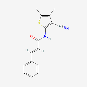 N-(3-cyano-4,5-dimethylthiophen-2-yl)cinnamamide