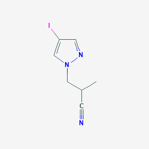3-(4-Iodopyrazolyl)-2-methylpropanenitrile