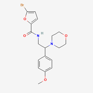 molecular formula C18H21BrN2O4 B2605794 5-bromo-N-(2-(4-methoxyphenyl)-2-morpholinoethyl)furan-2-carboxamide CAS No. 941896-86-2