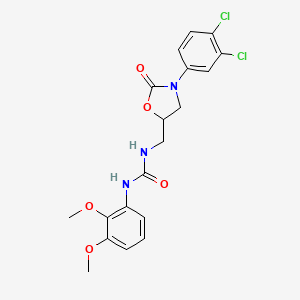1-((3-(3,4-Dichlorophenyl)-2-oxooxazolidin-5-yl)methyl)-3-(2,3-dimethoxyphenyl)urea