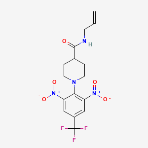 N-allyl-1-[2,6-dinitro-4-(trifluoromethyl)phenyl]-4-piperidinecarboxamide