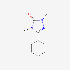 molecular formula C10H17N3O B2605825 3-cyclohexyl-1,4-dimethyl-4,5-dihydro-1H-1,2,4-triazol-5-one CAS No. 2199208-05-2