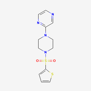 2-(4-Thiophen-2-ylsulfonylpiperazin-1-yl)pyrazine