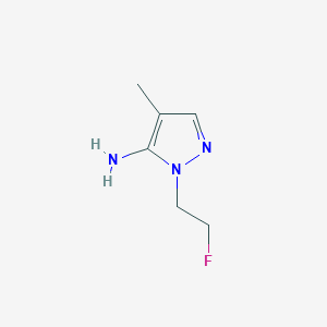 molecular formula C6H10FN3 B2605830 1-(2-fluoroethyl)-4-methyl-1H-pyrazol-5-amine CAS No. 1790365-91-1