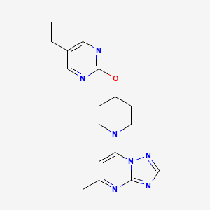 7-[4-(5-Ethylpyrimidin-2-yl)oxypiperidin-1-yl]-5-methyl-[1,2,4]triazolo[1,5-a]pyrimidine