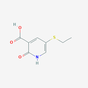 5-(Ethylsulfanyl)-2-oxo-1,2-dihydropyridine-3-carboxylic acid