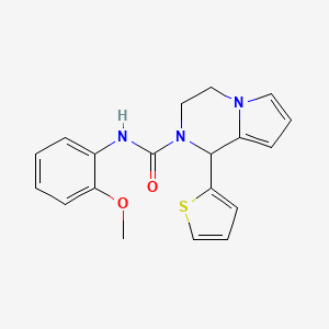 N-(2-methoxyphenyl)-1-(thiophen-2-yl)-3,4-dihydropyrrolo[1,2-a]pyrazine-2(1H)-carboxamide