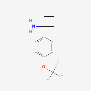 1-[4-(Trifluoromethoxy)phenyl]cyclobutanamine