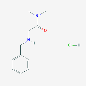 molecular formula C11H17ClN2O B2605849 2-(Benzylamino)-N,N-dimethylacetamide;hydrochloride CAS No. 2377035-79-3