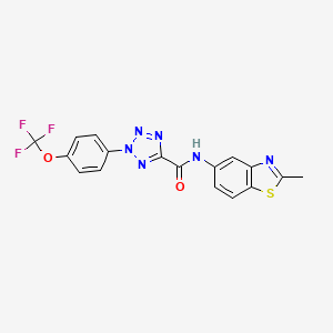 N-(2-methylbenzo[d]thiazol-5-yl)-2-(4-(trifluoromethoxy)phenyl)-2H-tetrazole-5-carboxamide