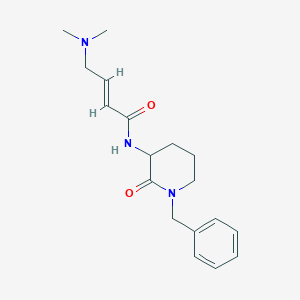(E)-N-(1-Benzyl-2-oxopiperidin-3-yl)-4-(dimethylamino)but-2-enamide
