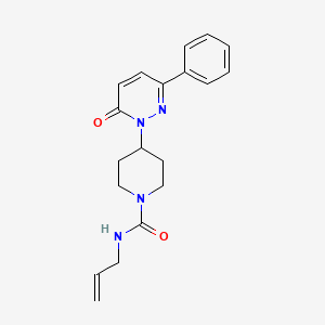 molecular formula C19H22N4O2 B2605869 4-(6-氧代-3-苯基吡啶并嘧啶-1-基)-N-丙-2-烯基哌啶-1-甲酰胺 CAS No. 2379975-27-4