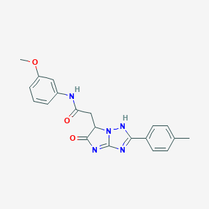 N-(3-methoxyphenyl)-2-[2-(4-methylphenyl)-5-oxo-1,6-dihydroimidazo[1,2-b][1,2,4]triazol-6-yl]acetamide