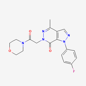 1-(4-fluorophenyl)-4-methyl-6-(2-morpholino-2-oxoethyl)-1H-pyrazolo[3,4-d]pyridazin-7(6H)-one