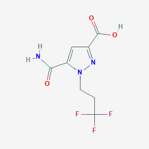 5-(Aminocarbonyl)-1-(3,3,3-trifluoropropyl)-1H-pyrazole-3-carboxylic acid