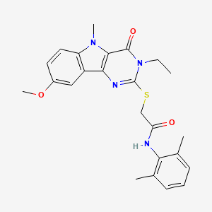 N-(1,3-benzodioxol-5-ylmethyl)-1-[(3-oxo-3,4-dihydro-2H-1,4-benzothiazin-2-yl)carbonyl]piperidine-3-carboxamide