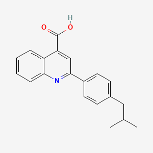 molecular formula C20H19NO2 B2605895 2-(4-异丁基苯基)喹啉-4-甲酸 CAS No. 350997-41-0