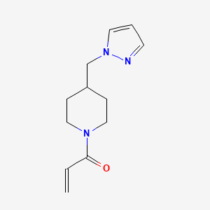 1-[4-(Pyrazol-1-ylmethyl)piperidin-1-yl]prop-2-en-1-one