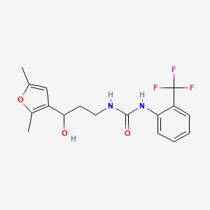1-(3-(2,5-Dimethylfuran-3-yl)-3-hydroxypropyl)-3-(2-(trifluoromethyl)phenyl)urea