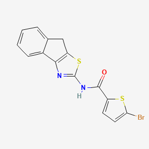 molecular formula C15H9BrN2OS2 B2605909 5-bromo-N-(4H-indeno[1,2-d][1,3]thiazol-2-yl)thiophene-2-carboxamide CAS No. 681159-86-4