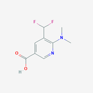 5-(Difluoromethyl)-6-(dimethylamino)pyridine-3-carboxylic acid