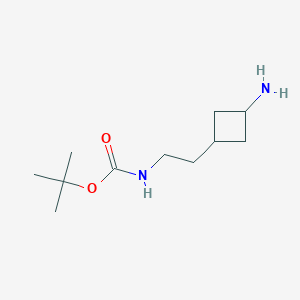 molecular formula C11H22N2O2 B2605913 Tert-butyl n-[2-(3-aminocyclobutyl)ethyl]carbamate CAS No. 2155852-84-7