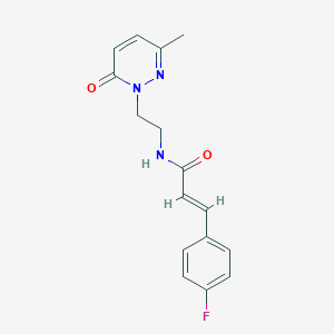 molecular formula C16H16FN3O2 B2605914 (E)-3-(4-fluorophenyl)-N-(2-(3-methyl-6-oxopyridazin-1(6H)-yl)ethyl)acrylamide CAS No. 1251711-72-4