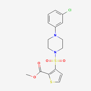 Methyl 3-{[4-(3-chlorophenyl)piperazin-1-yl]sulfonyl}thiophene-2-carboxylate