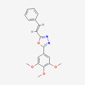 (E)-2-styryl-5-(3,4,5-trimethoxyphenyl)-1,3,4-oxadiazole