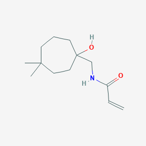 N-[(1-Hydroxy-4,4-dimethylcycloheptyl)methyl]prop-2-enamide