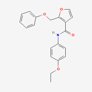 molecular formula C20H19NO4 B2605944 N-(4-ethoxyphenyl)-2-(phenoxymethyl)furan-3-carboxamide CAS No. 878716-03-1