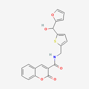 N-((5-(furan-2-yl(hydroxy)methyl)thiophen-2-yl)methyl)-2-oxo-2H-chromene-3-carboxamide