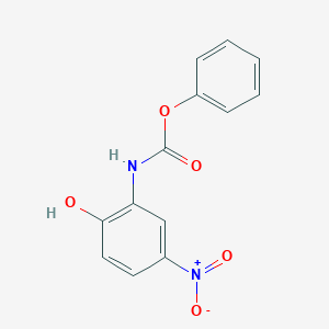 molecular formula C13H10N2O5 B2605964 苯基 N-(2-羟基-5-硝基苯基)氨基甲酸酯 CAS No. 43112-62-5