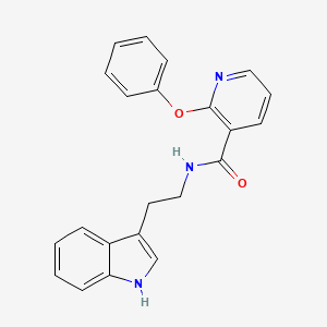 molecular formula C22H19N3O2 B2605978 N-[2-(1H-indol-3-yl)ethyl]-2-phenoxypyridine-3-carboxamide CAS No. 1024379-11-0