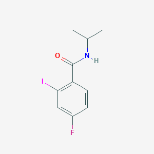 molecular formula C10H11FINO B2605979 4-fluoro-2-iodo-N-(propan-2-yl)benzamide CAS No. 1147662-84-7