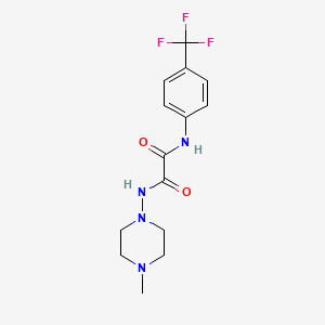 molecular formula C14H17F3N4O2 B2606013 N1-(4-methylpiperazin-1-yl)-N2-(4-(trifluoromethyl)phenyl)oxalamide CAS No. 920161-39-3