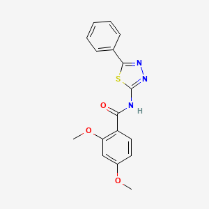 2,4-dimethoxy-N-(5-phenyl-1,3,4-thiadiazol-2-yl)benzamide