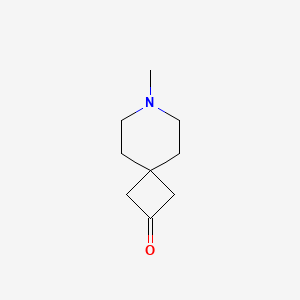 molecular formula C9H15NO B2606020 7-甲基-7-氮杂螺[3.5]壬烷-2-酮 CAS No. 2306268-80-2