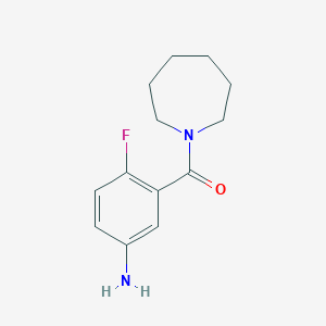 molecular formula C13H17FN2O B2606040 (5-Amino-2-fluorophenyl)(azepan-1-yl)methanone CAS No. 1153288-19-7