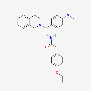 N-(2-(3,4-dihydroisoquinolin-2(1H)-yl)-2-(4-(dimethylamino)phenyl)ethyl)-2-(4-ethoxyphenyl)acetamide