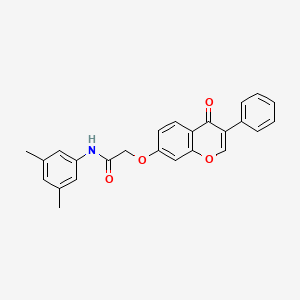 molecular formula C25H21NO4 B2606073 N-(3,5-dimethylphenyl)-2-((4-oxo-3-phenyl-4H-chromen-7-yl)oxy)acetamide CAS No. 879926-15-5