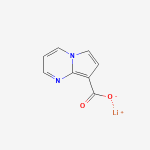 molecular formula C8H5LiN2O2 B2606077 Lithium;pyrrolo[1,2-a]pyrimidine-8-carboxylate CAS No. 2243509-37-5